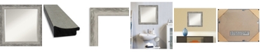 Amanti Art Waveline Silver-tone Framed Bathroom Vanity Wall Mirror, 24.38" x 24.38"